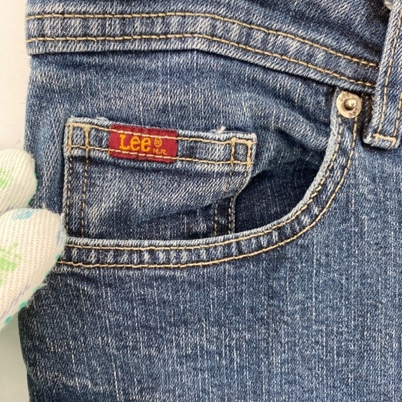 Lee Jeans Womens 12 M High Rise Boot Cut Light Blue Denim 100% Cotton 5 Pocket - Picture 8 of 13